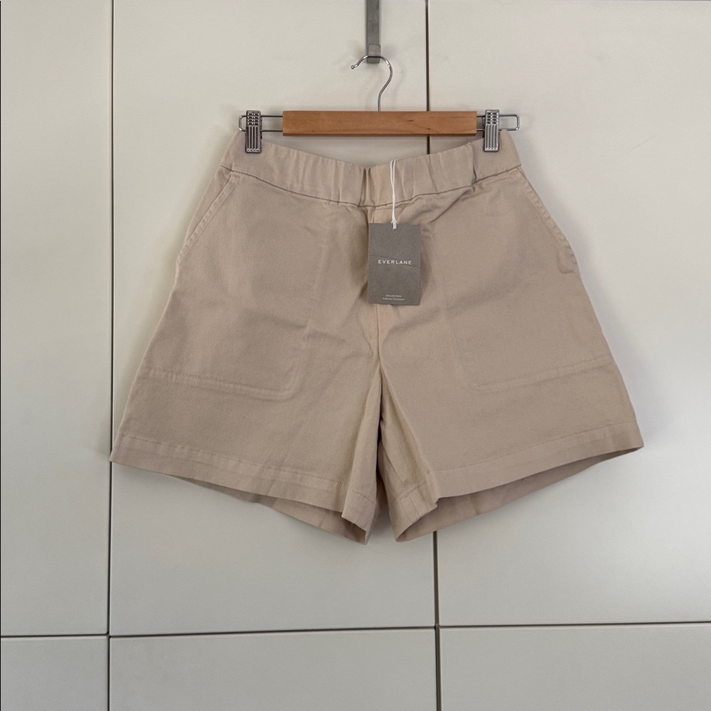 NWT EVERLANE Ivory Easy Shorts szM